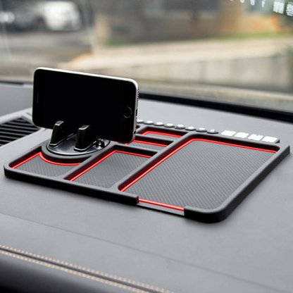 TAILEDEN Multifunction Car Mat with Phone Holder Hidden Number Plate