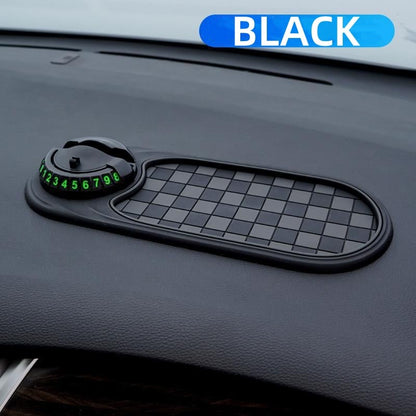 TAILEDEN Multifunction Car Mat with Phone Holder Hidden Number Plate