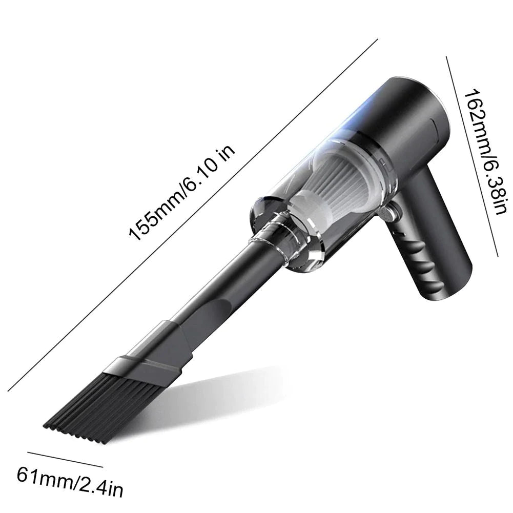120W High-Power Mini Vacuum – Fast, Cordless, Deep Cleaning