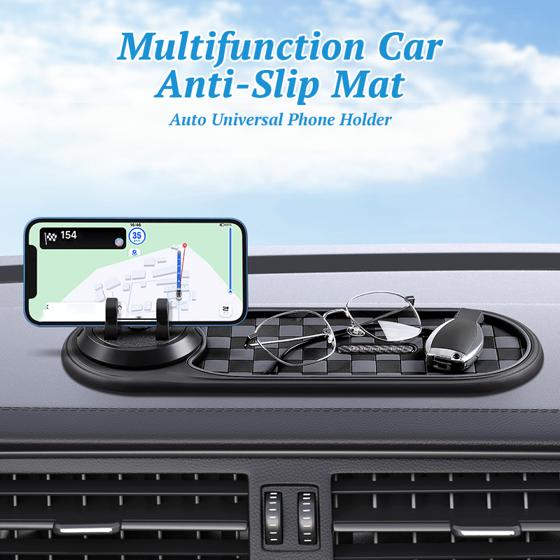 TAILEDEN Multifunction Car Mat with Phone Holder Hidden Number Plate