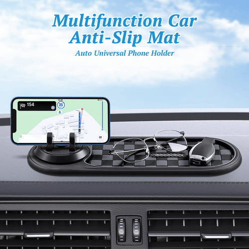 TAILEDEN Multifunction Car Mat with Phone Holder Hidden Number Plate