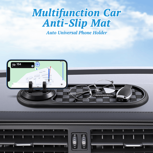 TAILEDEN Multifunction Car Mat with Phone Holder Hidden Number Plate
